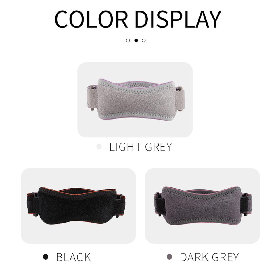 1Pcs Silicone Knee Pads Adjustable Sports Patellar Straps Shock-Absorbing Tendon Injury Prevention Tendon Sheath Pads 3D Fabric