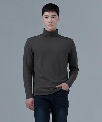 CHASECULT Unisex Brushed Essential Turtleneck T-Shirt-Cfzu5109D0B