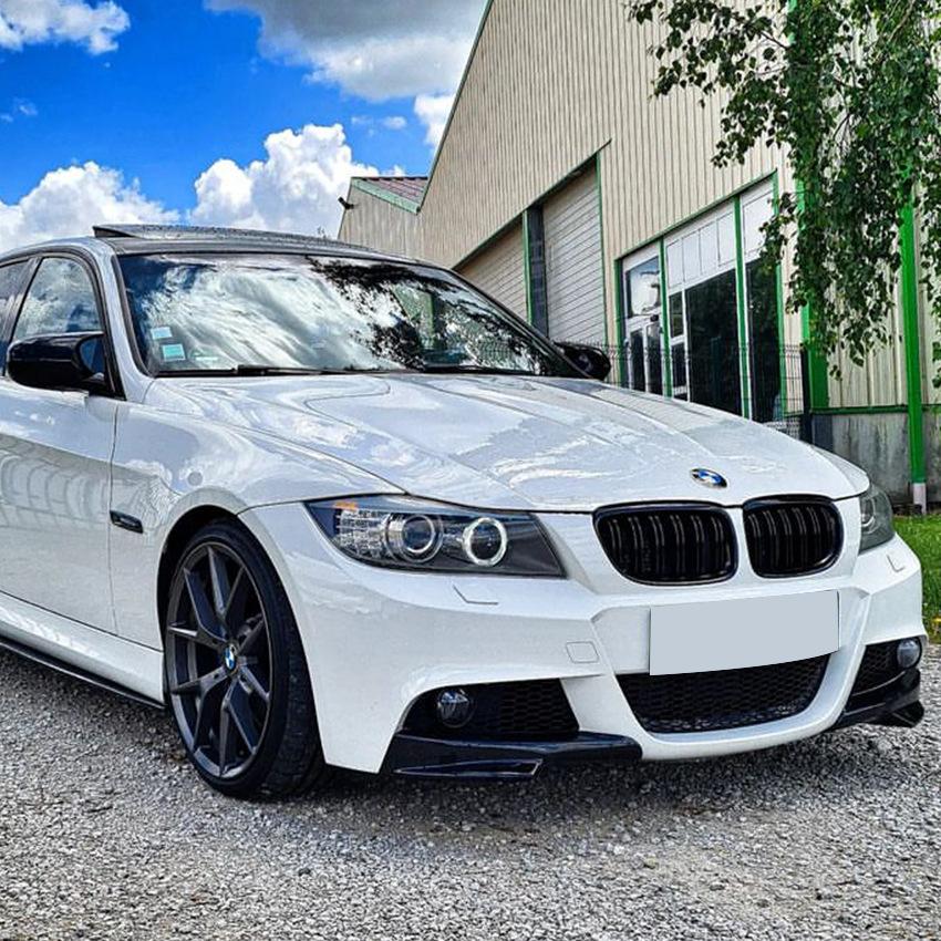 For BMW 3 Series E90 E91 Facelift LCI M-Tech 2009-2012 320i 330i Front Bumper Splitter Canards Air Knife Vent Car