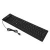 109 Keys Foldable Silicone Keyboard Quiet Waterproof Dustproof USB Wired Flexible Keyboard for Desktop Laptop Home