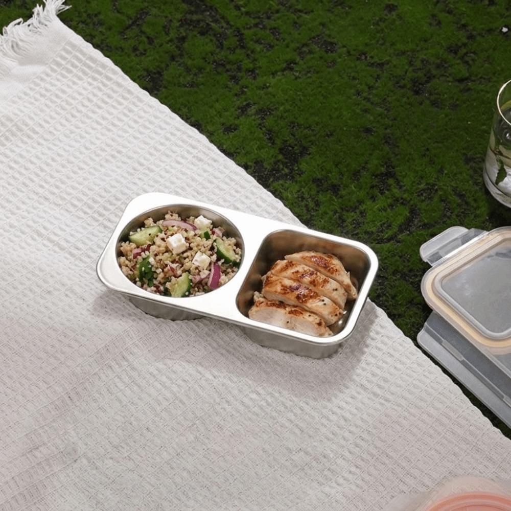 Leakproof Food Divided Box Microwave-Safe Snack Container Portable Meal Prep Container Travel