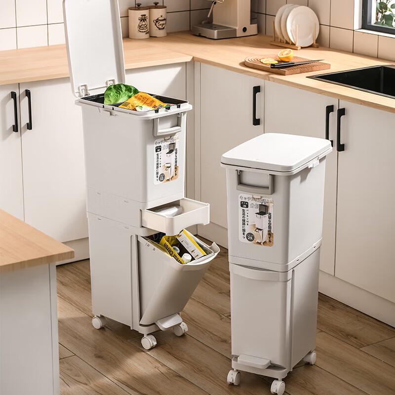 Puchu Dry-Wet Separation Kitchen Classified Waste Bin