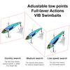 Hard Fishing Bait 3D Simulation Fisheye Increased Fish Rate for All Water Area Sharp Hook Treble Hooks Fishing Tool