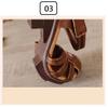 Mode Neue Sandalen mit mittlerem Absatz Frau Sommer Echtleder Schuhe für Frauen bestickte florale Sandale Retro Schuhe mit Absatz Klettverschluss Pumps