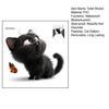 Black Cat Butterfly Toilet Sticker Waterproof Removable Self-adhesive PVC Living Room Bathroom Wall