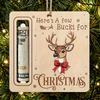 4pcs Christmas Gift Money Holder Ornament - Wooden Festive Tree Accessory with Santa, Reindeer Design, Christmas Party Ornaments