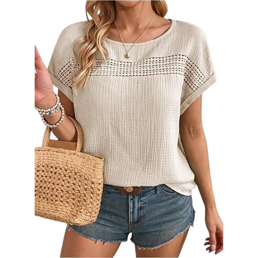 Women's Fashionable Loose-fitting Casual Summer Short-sleeved T-shirt