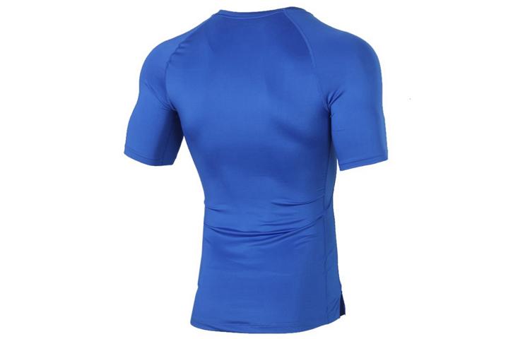 Nike T Shirts Men's Blue Crew Neck Moderate Straight Fit BV5632-480