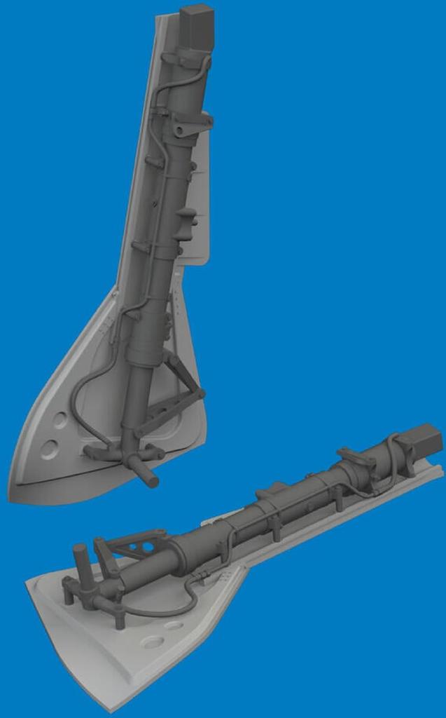 Eduard Brassin Fw190 Main Landing Gear Covers Plastic Model Parts EDU632213 1/32 Focke-Wulf (for Revell) (Airplane)