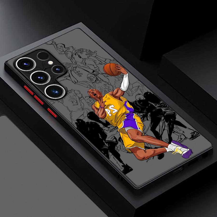 

Case for Samsung Galaxy Note 20 Ultra 10+ S21 S23 FE S22 S24 Plus S20 FE S26 S25 Ultra Funda Back Phone Cover Basketball Star Galaxy S24