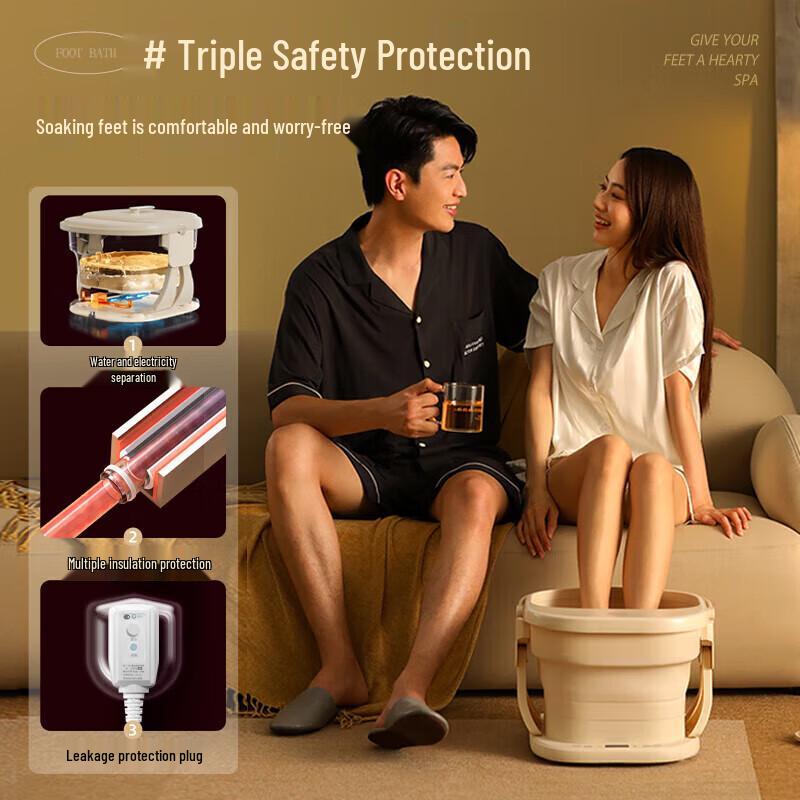 Bear Smart Foldable Electric Foot Massager and Foot Bath Tub