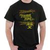 Grunge Apocalypse Zombie Zone Paint Splatter Mens Casual Crewneck T Shirts Tees