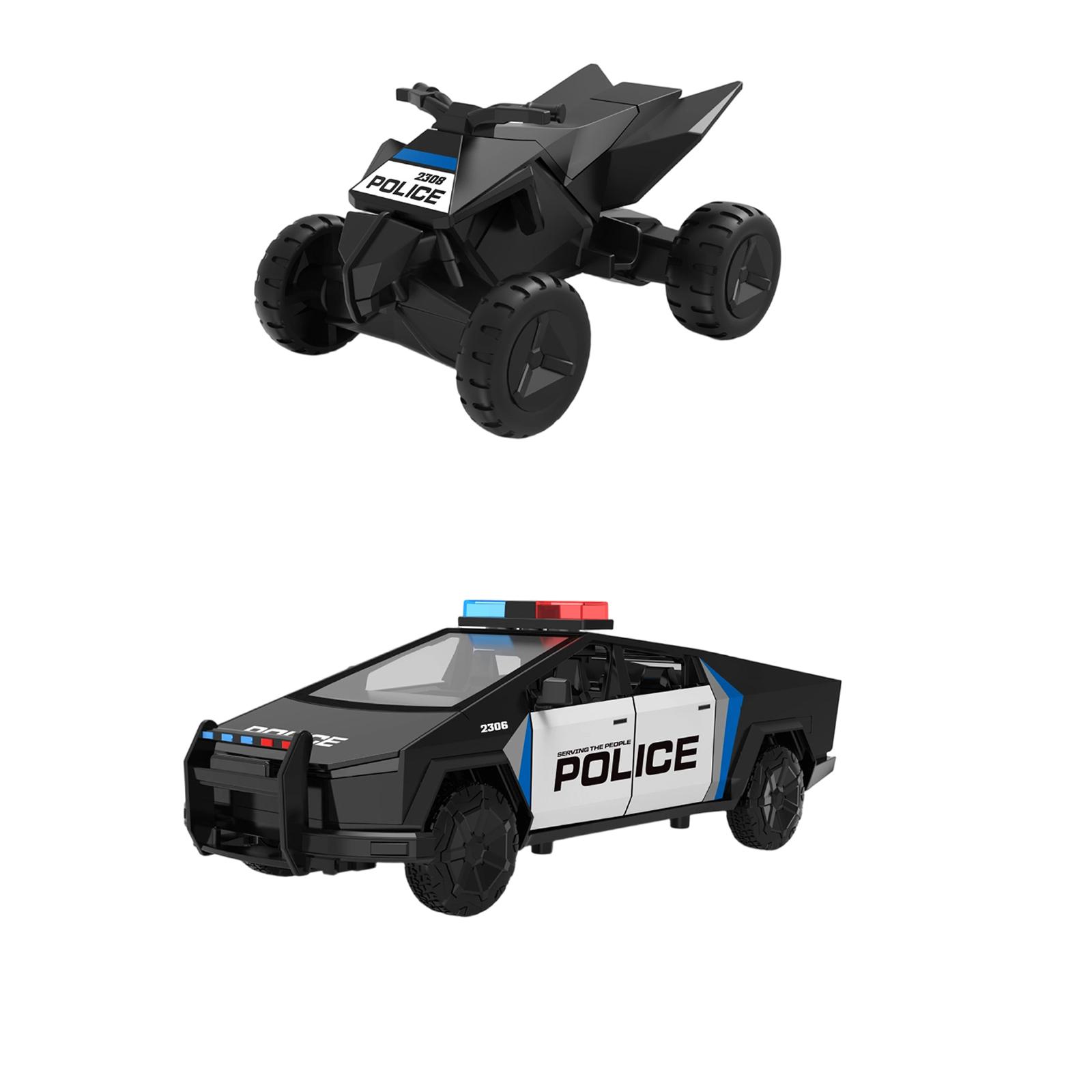 

Литая модель автомобиля со звуком и подсветкой, задний ход с инерцией и открывающимися дверями One Size