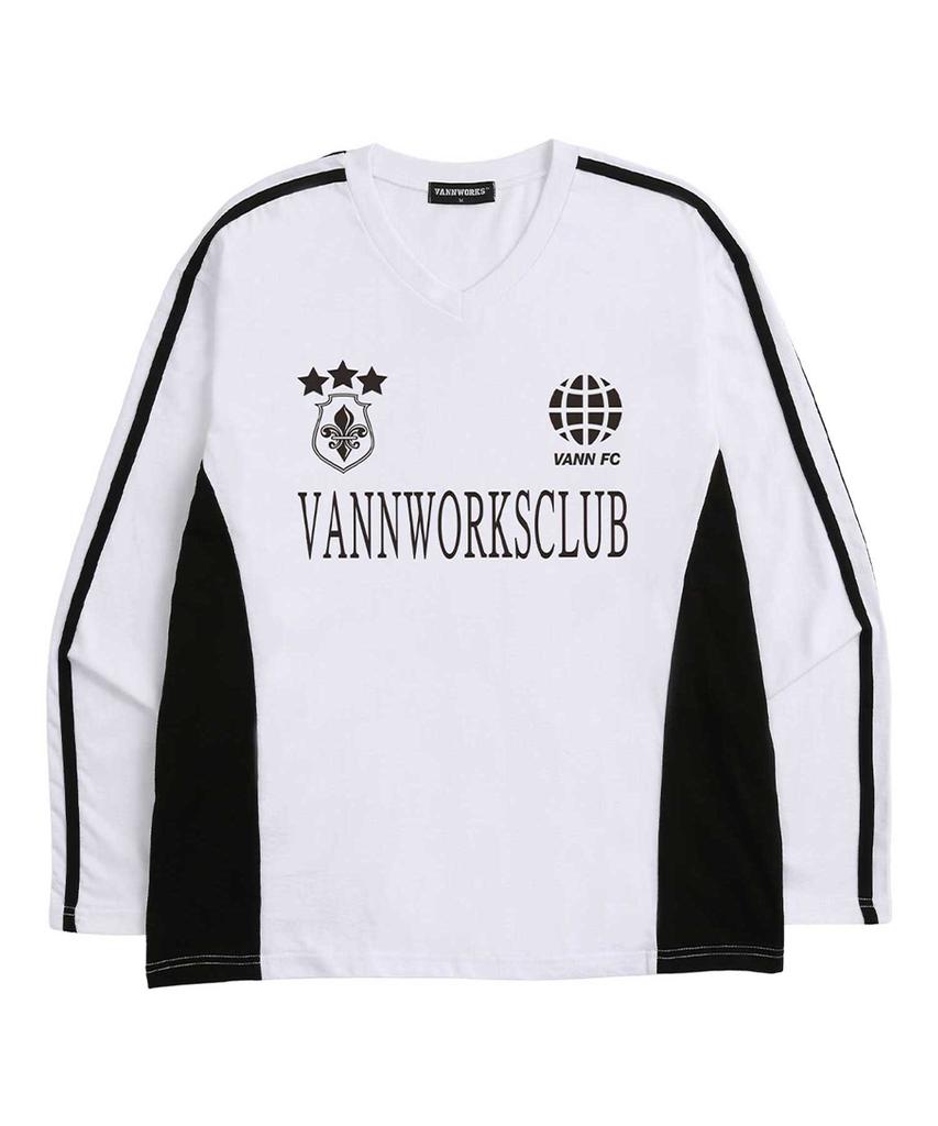 VANNWORKS Sporty Blockcore Long Sleeve Ver.1 (Vls0011) White/Black