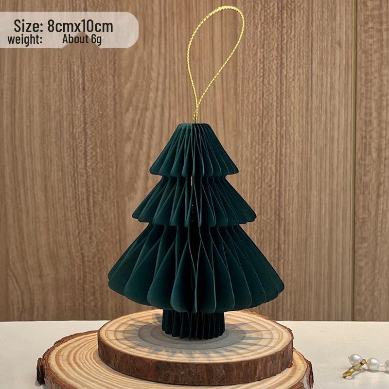 Paper Folding Christmas Tree Tabletop Ornament for Festive Decor
