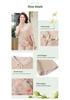 Summer Outfit Set: Stylish Middle-Aged Women's Casual Chiffon Short Sleeve Shirt + Cropped Pants Two-Piece