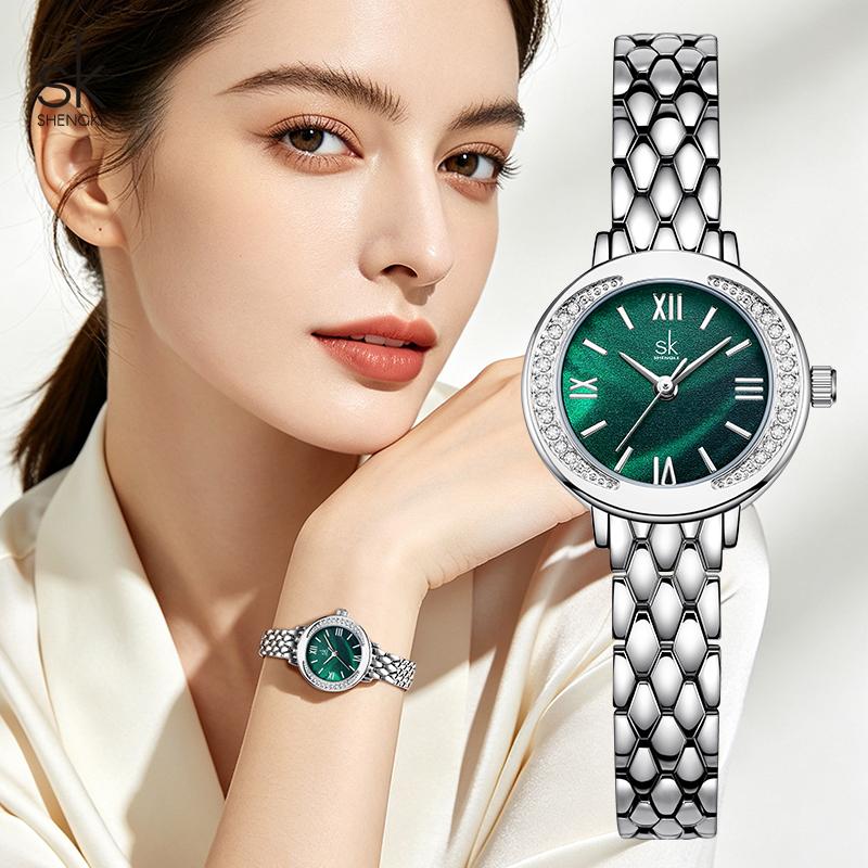 Shengke New Design Women's Quartz Watches Top Brand Ladies Wristwatches Original Female Best Elegant Gifts Clock