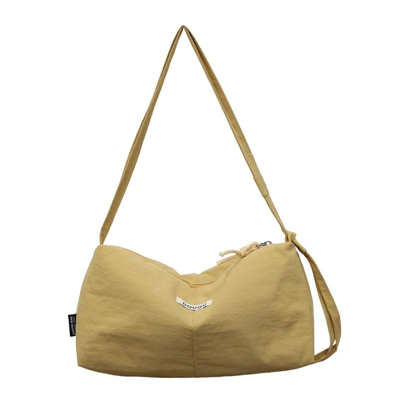 Casual Nylon Hobo Shoulder Bag with Zipper Closure Crossbody Purse for Women Daily Travel