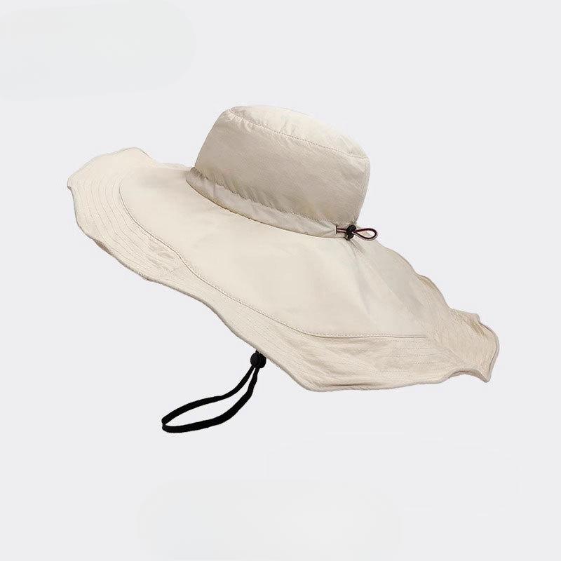 Women's Summer Ultraviolet Proof Hat with Ultra Large Brim Sun Protection Hat Light and Breathable Face Covering Sun Hat Versatile Fashion Trend