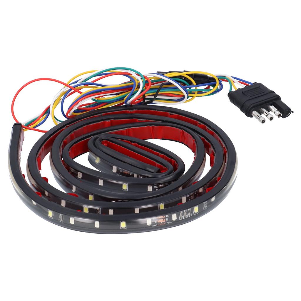 60 Zoll LED Lampenstreifen Weiß Rotes Licht 5 Modi IP67 Wasserdicht mit 4-Pin-Stecker für LKW Pickup