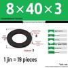 Blackened Enlarged Thickened Metal Washer - M3-M42