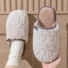 Women's and Men's Plush Non-Slip Cotton Slippers - Indoor Warmth for Spring, Autumn, and Winter