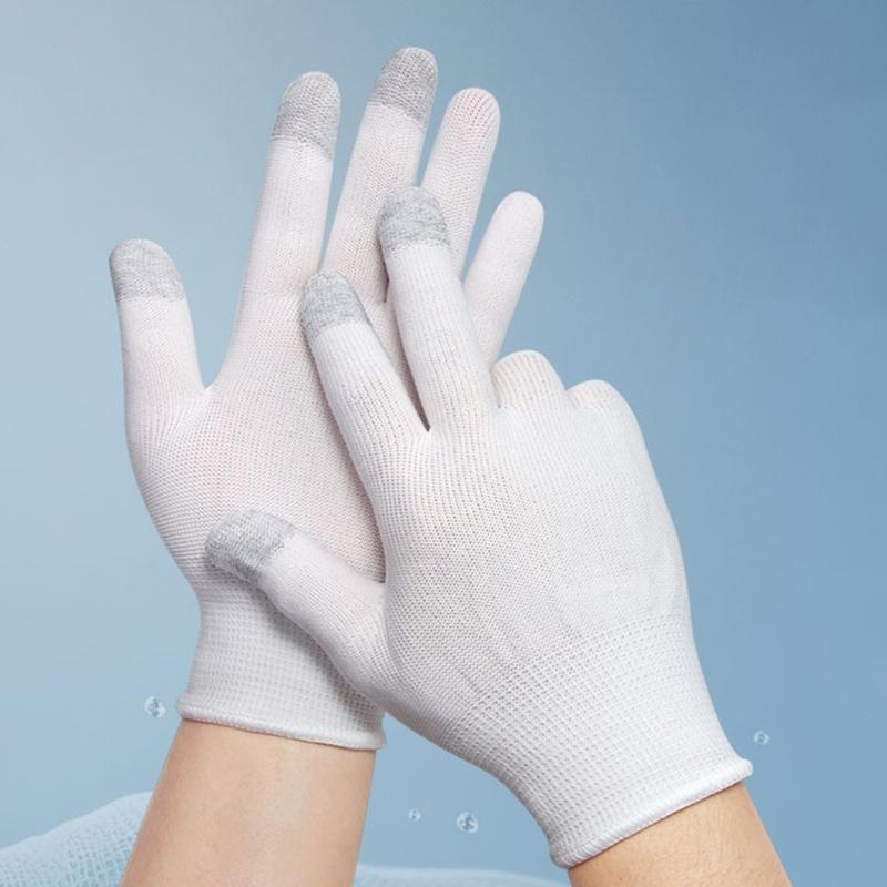 Ergonomic Breathable Sensitive Touch Display Gaming Gloves For Smartphones Lightweight Nylon Material All Hand Size 2pcs