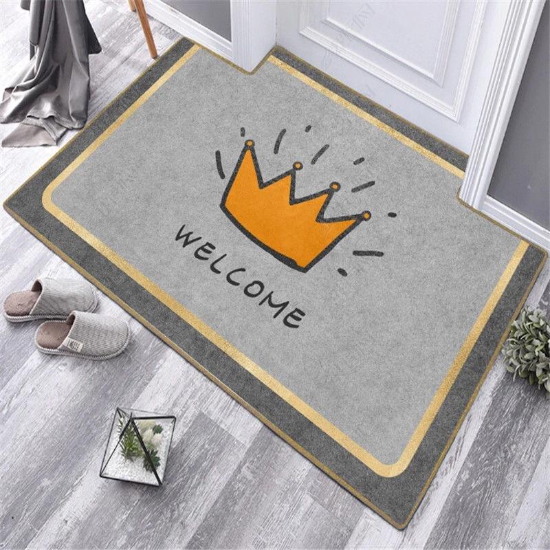 

Придверный коврик для прихожей Коврик для ног Противоскользящий придверный коврик Входной ковер Входной коврик Коврик для домашнего использования 60 * 90Cm