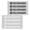 New Fashion Car Door Handle Stickers Tire Rear View Mirror Decals For Volkswagen VW GTI Rline R Polo Golf MK8 Passat Magota