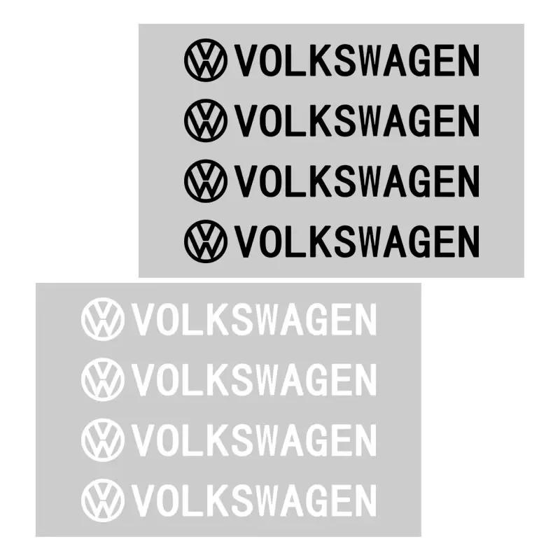 New Fashion Car Door Handle Stickers Tire Rear View Mirror Decals For Volkswagen VW GTI Rline R Polo Golf MK8 Passat Magota