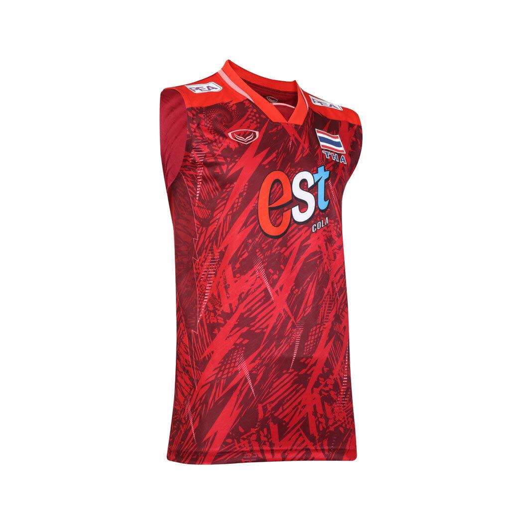 Волейбольная майка без рукавов, мужская, Национальная сборная Таиланда 2023, спонсор Grand Sport, антибактериальная s