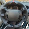 Hand-stitched Black Artificial Leather Steering Wheel Cover  For Citroen C5 2008 2009 2010-2017 Auto Interior Accessories