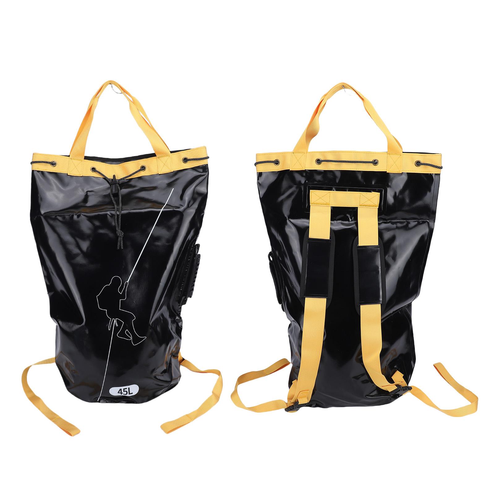 Сумка для веревки Уличный альпинизм Исследовательское оборудование Рюкзак для хранения ПВХ для профессионального Спуск по водопаду