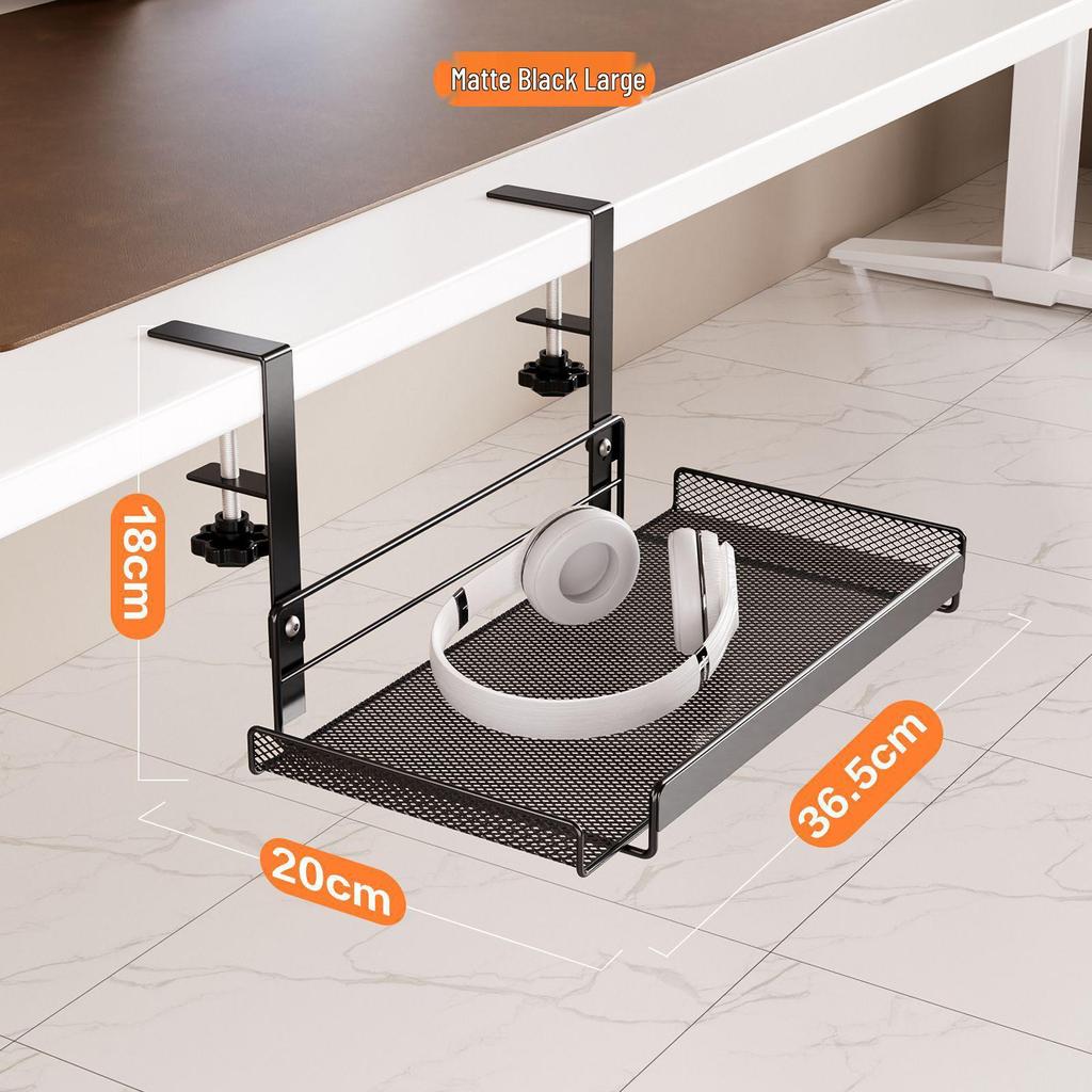 Podstolová organizérka na káble - Bezvŕtací organizér drôtov pre počítačové stoly