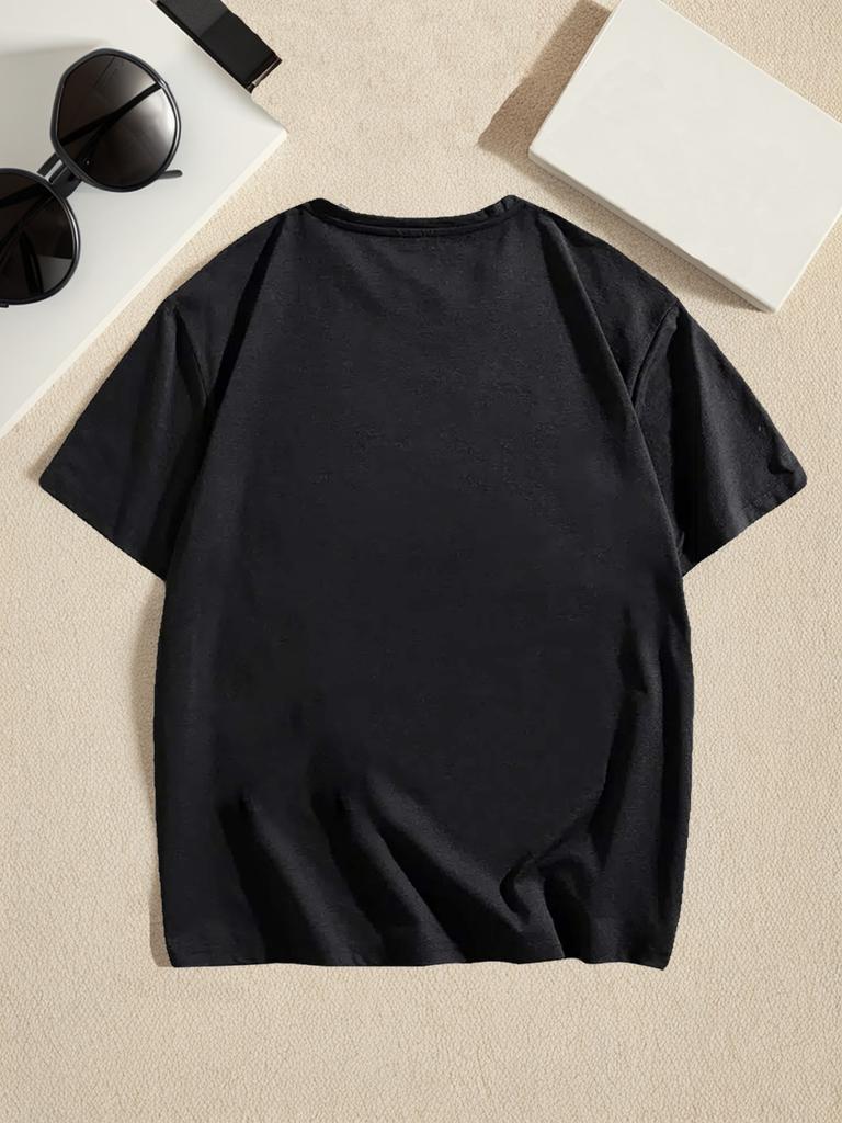 Vakantie Modus Palmboom Zonnebril Grafisch T-shirt Heren Casual Katoen Korte Mouw Vakantie T-shirt