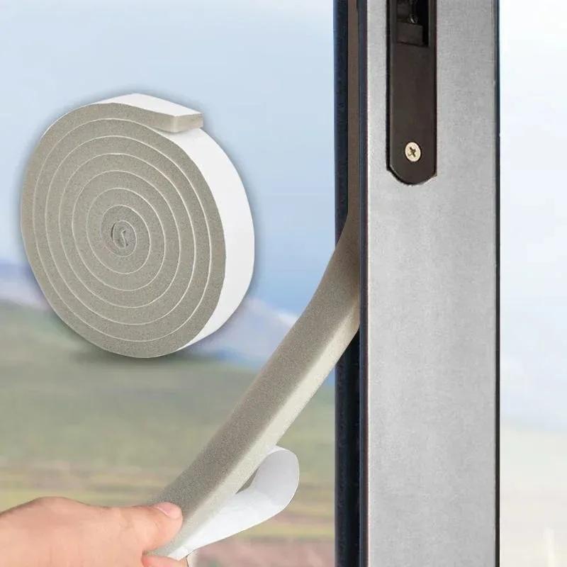 1pc 4M/157.48in Self-adhesive Sponge Sealing Strip, Anti-collision and Soundproof Sealing Strip for Furniture Protection