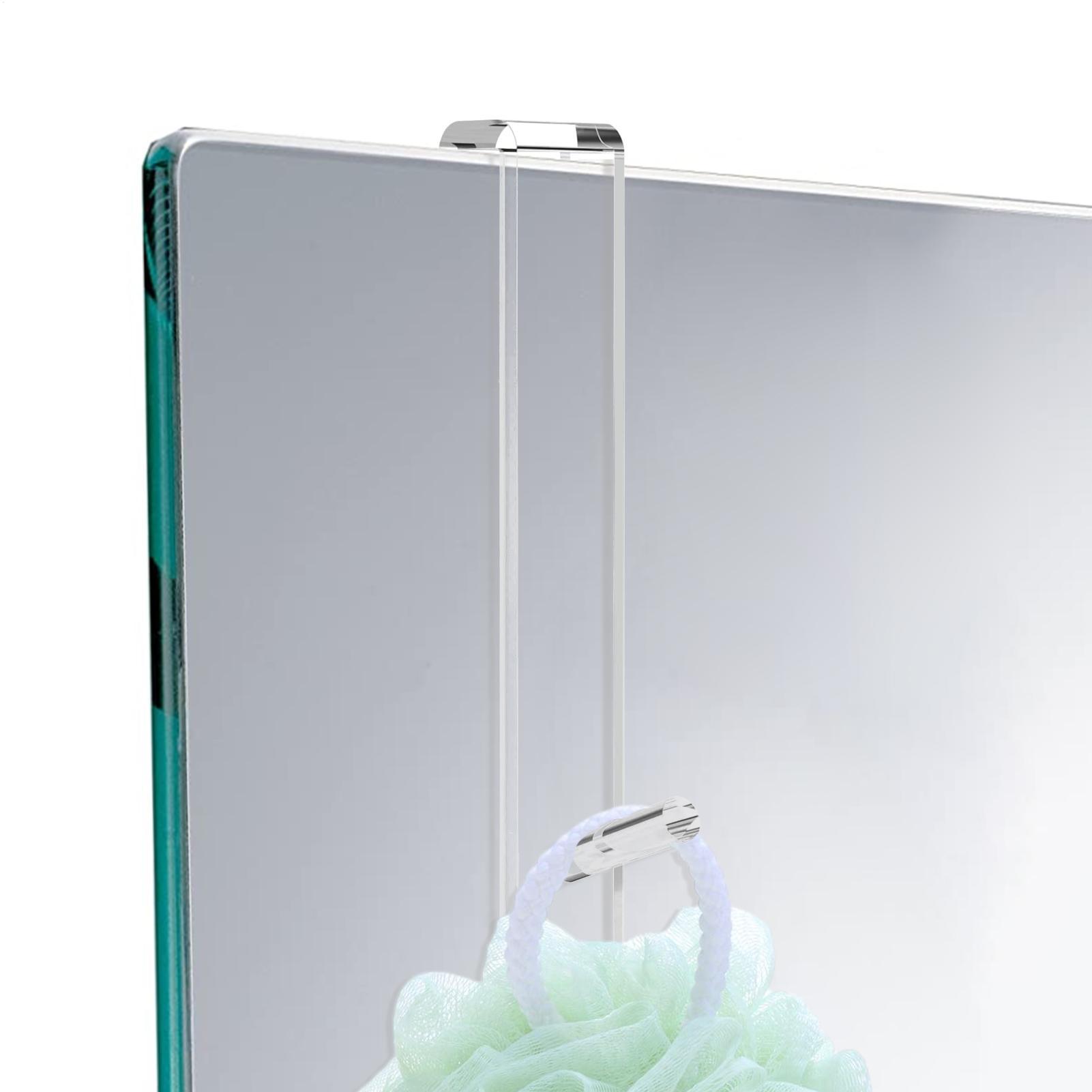 

1pc Acrylic Clear Bathroom Shower Door Hook Over Glass Door Shower Towel Rack Punch-Free Bathroom Bathrobe Hanger Towel Hook China Mainland
