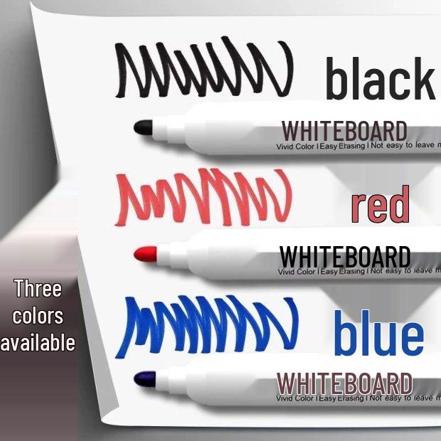 

Черный маркер на водной основе для стираемой белой доски и красный маркер для меловой доски для учителей и детей Black-10 markers