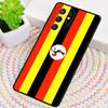 Uganda Flag TPU Phone Case For Samsung Galaxy note 10 pro S26 S25 S24 S23 S22 Ultra Plus S21 FE S20 Shockproof Cover