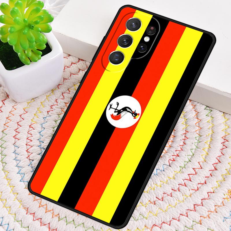 Uganda Flag TPU Phone Case For Samsung Galaxy note 10 pro S26 S25 S24 S23 S22 Ultra Plus S21 FE S20 Shockproof Cover