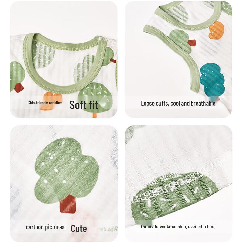 Babyprints Kids Pure Cotton Summer Vest & Shorts Homewear Set