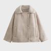 ZA Women's Suede Coat: European & American Style, Thick, Warm, All-Match Jacket for Autumn/Winter, 565-9
