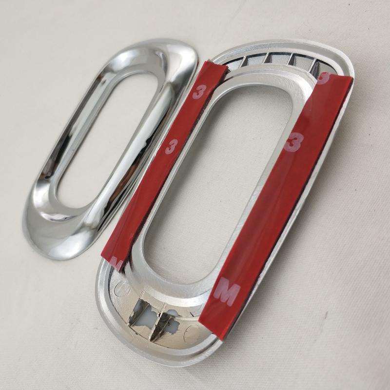 2pc New Car ABS Chrome Accessories Plated Door Side Lamp Cover Trim Paste Style For Honda CRV CR-V 2001 2002 2003 2004 2005 2006