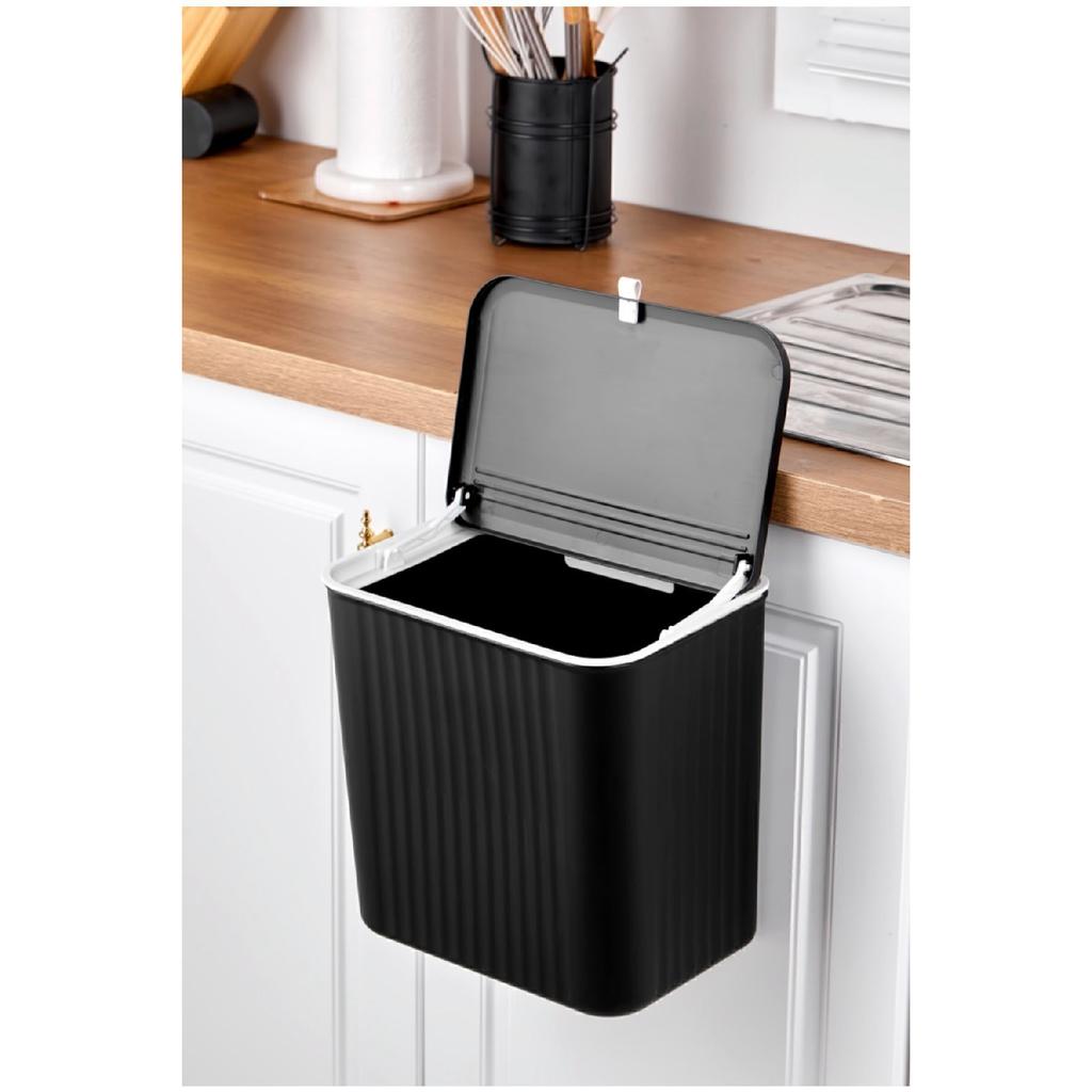 15 Lt Kitchen Countertop And Cabinet Hanging Garbage Bin