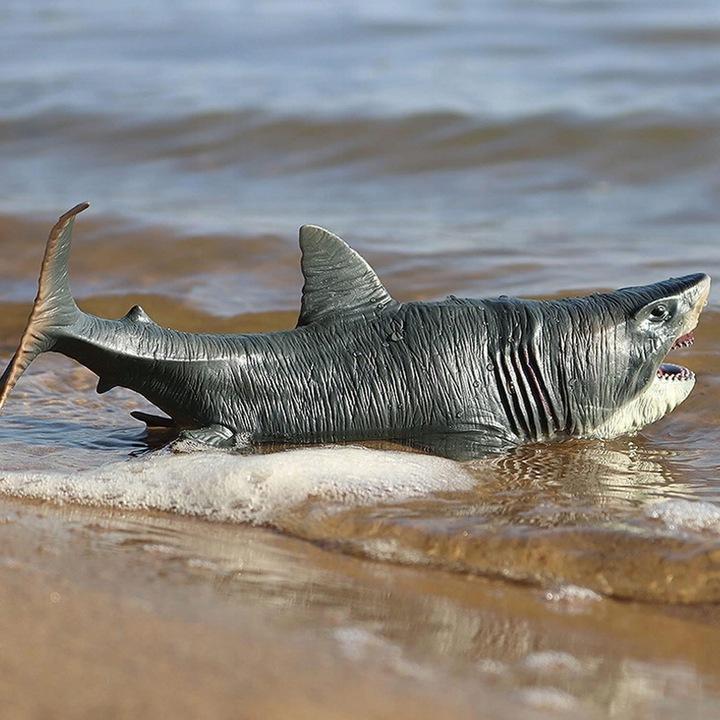 Realistic Dinosaur Megalodon 28Cm Like a Living White Shark Predator
