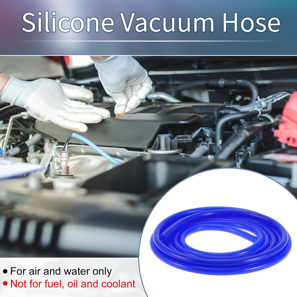 A ABSOPRO Silicone Vacuum Tube Hose High Temperature 10ft 1/8" 3mm ID 3.5mm Thick