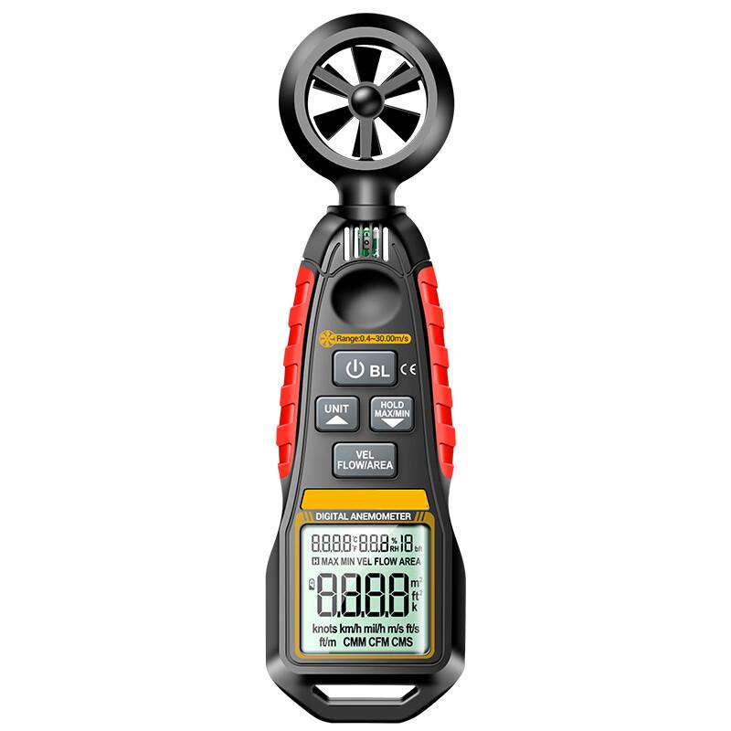 UNAHAO High-Precision Handheld Anemometer with Temperature & Humidity (CN Version)