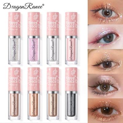 Flüssiger Lidschatten-Highlighter, wasserfest, perlmuttartig, glänzender Lidschatten, Lidschatten, Kartoffelpüree, Pailletten