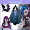 Arcane League Of Legends Jinx Cosplay Cloak With Polyester Fabric For Halloween And Role Play