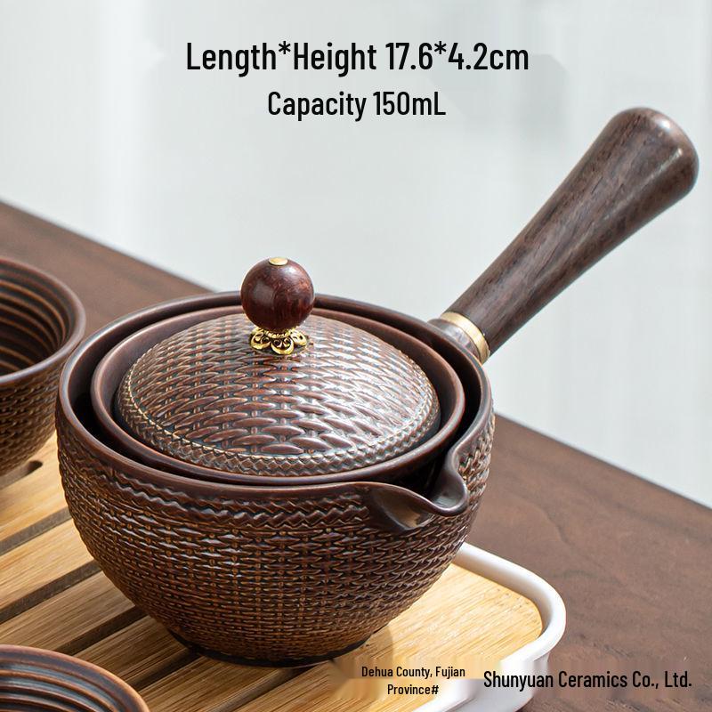 Xiaokang Portable Quick-Brew Travel Tea Set with Automatic Teapot